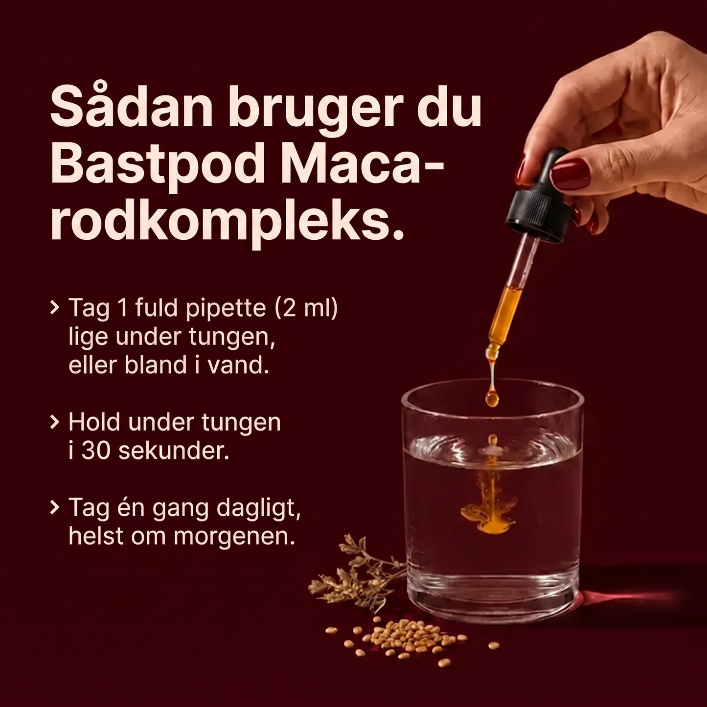 Maca-rod-kompleks – Hormonel balance & støtte til lysten hos kvinder
